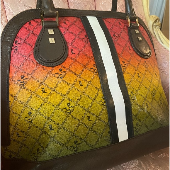 🐑🐑💋 Vintage L.A.M.B. Rasta Montego Bowler by Gwen Stefani - Picture 4 of 16